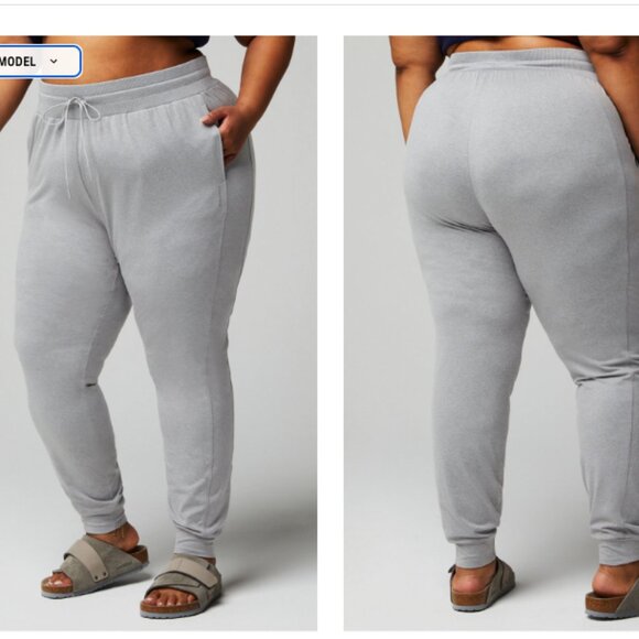 Fabletics Cloud Jersey Jogger Gray 1X - Picture 5 of 9